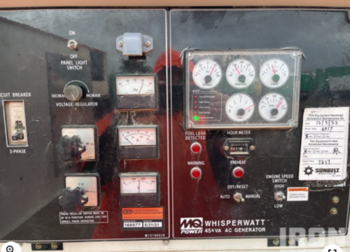 40 KW Multiquip #DCA45SSIU4F, trailer mounted, Tier 3,120/240/208/277/480 Volts, 7232 hours, 2015, $24.5k - Image 2