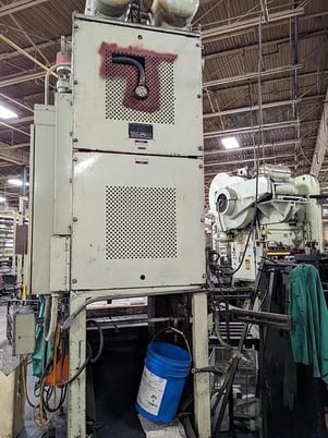 121 Ton, Komatsu #110-2, OBS punch press, 5.9" stroke, 18" Shut Height, 3.94" adj., Wintriss clutch & brake - Image 5