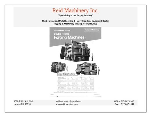 10" National Upsetter Heavy Duty Forging Machine, double toggle, 30" stroke, 300 HP - Image 5