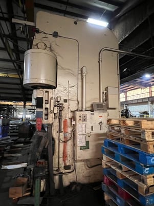 1000 Ton, Cincinnati #1000H-16, hydraulic press brake, 21' overall, 198" between housing, 12" stroke - Image 4