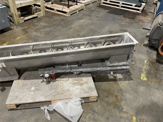 9" diameter x 6.8' long, Olmarc Packaging screw/auger conveyor, serial #3388 - Image 4