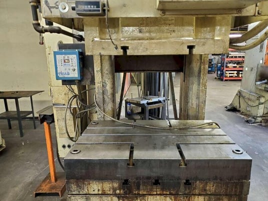 75 Ton, Niagara, OBI press, 8" stroke, 21" Shut Height, 3" ram adj., 90 SPM, 36" x24"bed, air clutch & brake - Image 3