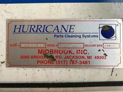 Midbrook #Hurricane-5020-W/BO-Mini, pass-thru washer, 2013 - Image 4