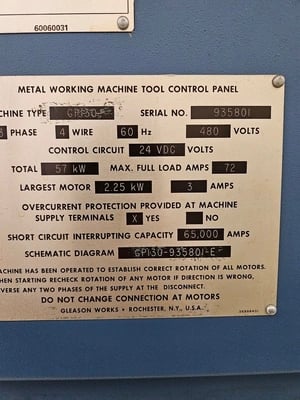 Gleason #GP130, gear hobber - Image 5