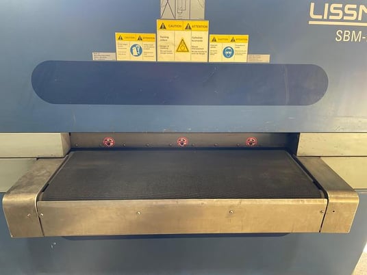 Lissmac #SBM-M1000-B2, Oxide Remover, 39.37" W, 0.04"-0.79" thick, 2" x6" part size, 2012 - Image 2