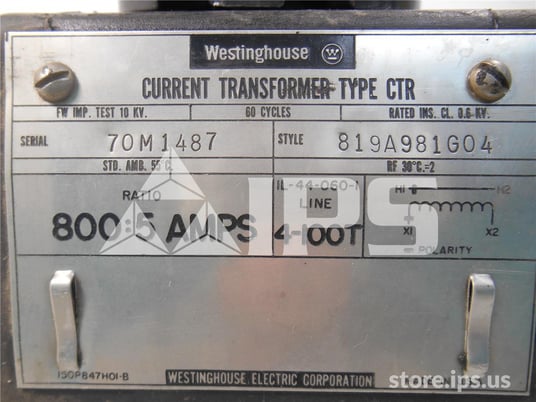 WH Type Ctr Current Transformer 800:5 - Image 4