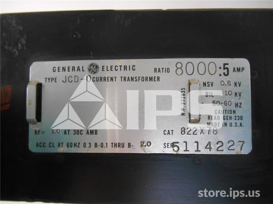 GE Jcd-0 Current Transformer 8000:5 Window Type - Image 3
