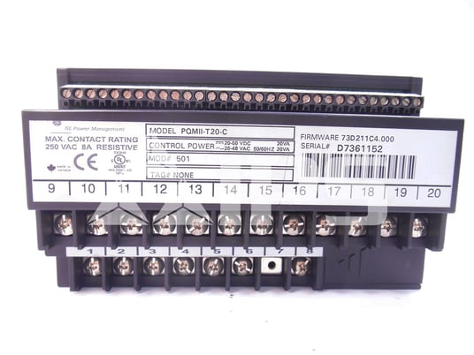 GE Multilin Pqm Ii Digital Power Quality Meter 20-60vdc, 20-48 Volts AC - Image 4