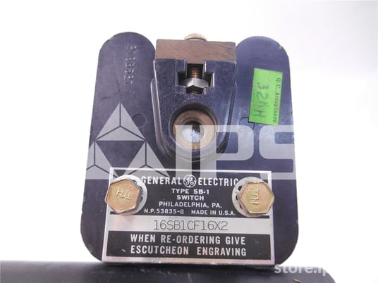 GE Sb-1 Volt Meter Switch 3 Stage, Knurled Handle - Image 2