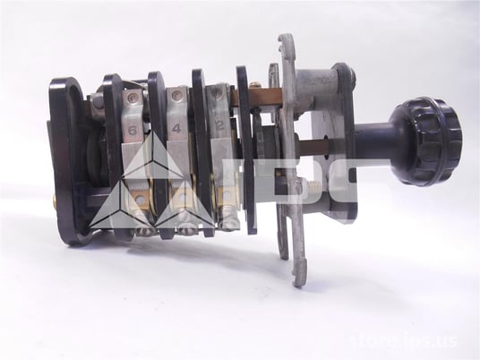 GE Sb-1 Volt Meter Switch 3 Stage, Knurled Handle - Image 3