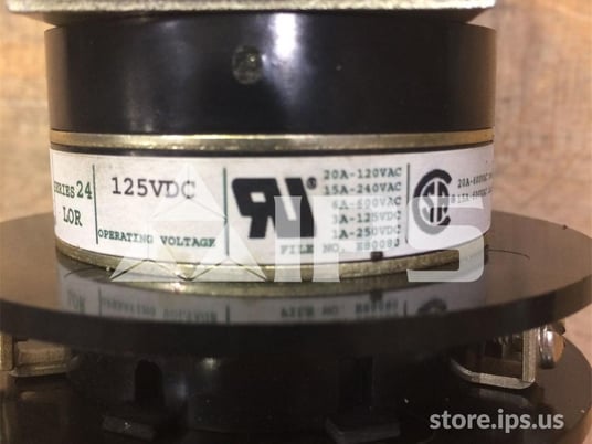 Electroswitch 125 Volts DC Lock Out Relay Unused Surplus 6 Stage, Series 24 - Image 2