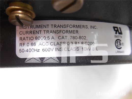 Iti Model 780 Current Transformer 800:5 Unused Surplus C200 - Image 2