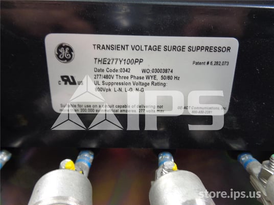 GE Tranquell The Transient Voltage Surge Suppressor 277y480v 100 Ka, With Ss200-4 Switch And Four Vsp100 Fuse - Image 2