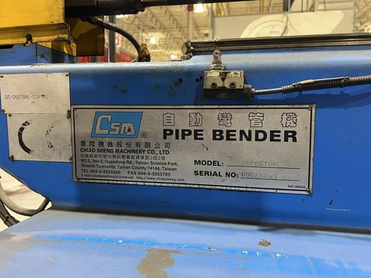 2" CSM #CNC50TBRE, CNC tube bender, BendPro G2 Control, mandrel extractor, hydraulic die clamp, PLC - Image 4