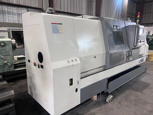 Samsung #SL-40/1500, CNC lathe, 26.8" swing, 18" chuck, 3-jaw, 4.6" bar, 60.2" centers, A2-11, 1800 RPM, 30 - Image 2