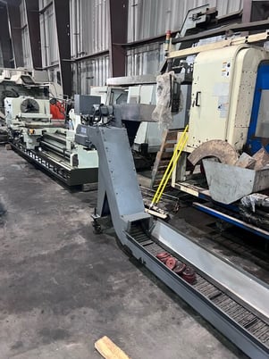 Samsung #SL-40/1500, CNC lathe, 26.8" swing, 18" chuck, 3-jaw, 4.6" bar, 60.2" centers, A2-11, 1800 RPM, 30 - Image 6