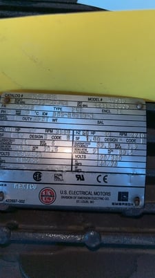 60 HP 3560 RPM U.S. Motors, Frame 326TS, TE, 1.15 service factor - Image 2