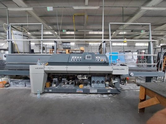Bavelloni #VE-350, vertical straight line edge grinder, 11 spindle, 32" work height, 2015 - Image 1