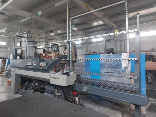 Bavelloni #VE-350, vertical straight line edge grinder, 11 spindle, 32" work height, 2015 - Image 2