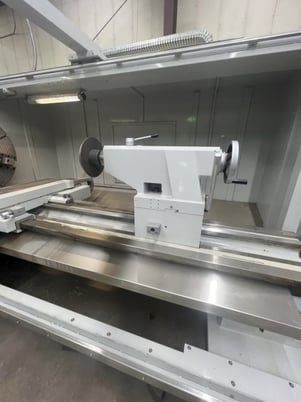 Milltronics #ML-40 Big Bore, CNC Lathe, 40" swing, 36" chuck, 2" bar, 80" centers, 40" turn diameter, 14" - Image 5