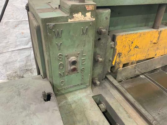 10 gauge x 10' Wysong #1010, mechanical shear, 24 front operated power back gauge, front squaring arm, front - Image 10