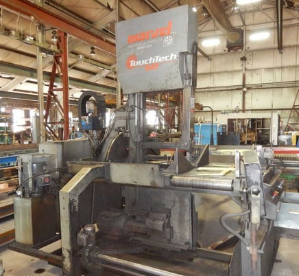 20" x 25" Marvel #2150, vertical band saw, 17' 6" x 1-1/4" blade, 30-500 SFPM, blade guide & tension, 40" - Image 1