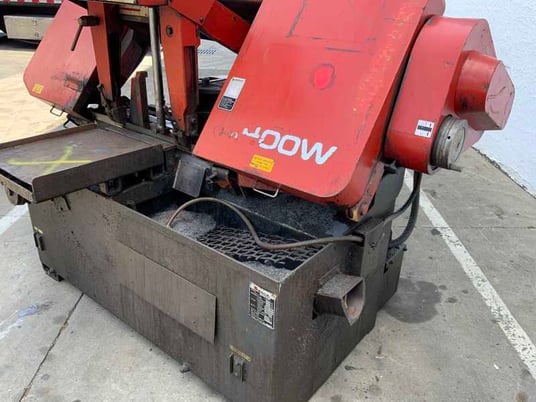 16" x 16" Amada #HA-400W, horizontal band saw, 180" L x 1-5/8" W x .051" H blade, 50-295 FPM, 16" x 60" feed - Image 6