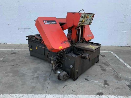 16" x 16" Amada #HA-400W, horizontal band saw, 180" L x 1-5/8" W x .051" H blade, 50-295 FPM, 16" x 60" feed - Image 8