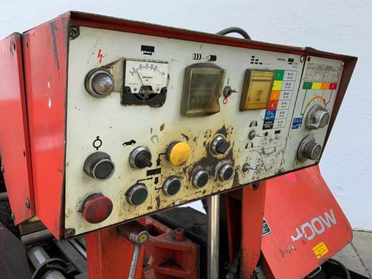 16" x 16" Amada #HA-400W, horizontal band saw, 180" L x 1-5/8" W x .051" H blade, 50-295 FPM, 16" x 60" feed - Image 9