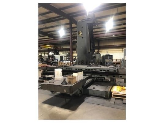 5" Giddings & Lewis #PMC-5-3X, CNC horizontal boring mill, 50 Tpr, 25 HP, 1120 RPM, 48" x120" table - Image 1