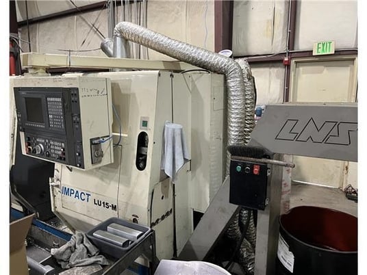 Okuma #Impact-LU15M, Live Tool CNC Lathe, 20.9" swing, 8" chuck, 20" centers, OSP 7000 Control, 4-Axis twin - Image 3