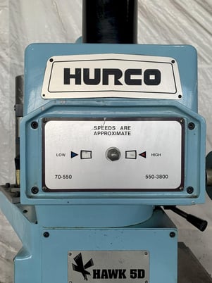 Hurco #Hawk-5D, CNC Vertical Mill, 13" x42" table, 7.5 HP, 31" x13" x6" travels, Dynapath Control - Image 6