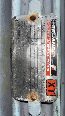 75 HP 3550 RPM Reliance, Frame 365TS, TEFC, 460 Volts - Image 2