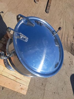 30 gallon Groen #PT-30, kettle, direct steam, 304 Stainless Steel, pedestal base, hinged cover, 25 psi - Image 3