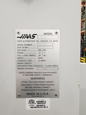 Haas #TM-1, CNC tool room mill, 2004, #16985 - Image 9