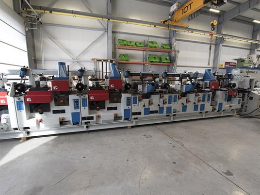 Weinig / Waco #Hydromat-5000, heavy duty feed through moulder, 11-head, 11-13/16" x5-1/2" cap., 656 FPM, 2" - Image 1