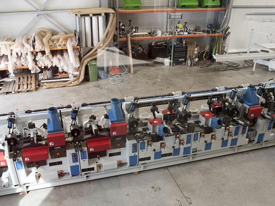 Weinig / Waco #Hydromat-5000, heavy duty feed through moulder, 11-head, 11-13/16" x5-1/2" cap., 656 FPM, 2" - Image 3