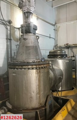 194 sq.ft. Buss-LCI #NL1800-K78, 316 Stainless Steel, vertical WFE, 1st stage crystallizer, w/condenser & - Image 1