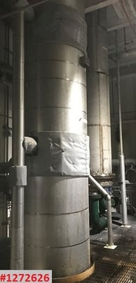 194 sq.ft. Buss-LCI #NL1800-K78, 316 Stainless Steel, vertical WFE, 1st stage crystallizer, w/condenser & - Image 7