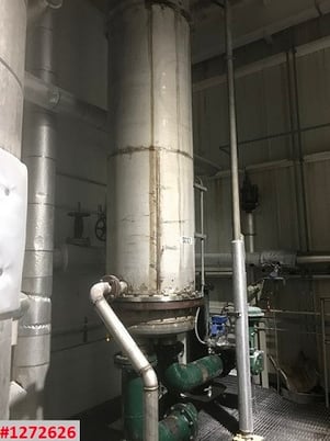 194 sq.ft. Buss-LCI #NL1800-K78, 316 Stainless Steel, vertical WFE, 1st stage crystallizer, w/condenser & - Image 8