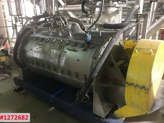 Hosokowa-Bepex #TJS-30-60 Turbulizer, Hi intensity continuous mixer, 316 Stainless Steel, jacketed, 30" dia. - Image 2