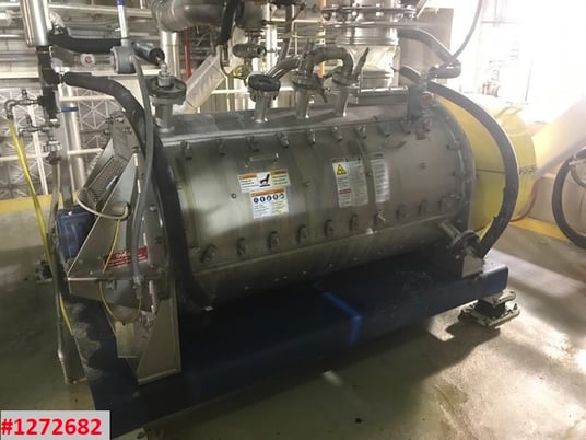Hosokowa-Bepex #TJS-30-60 Turbulizer, Hi intensity continuous mixer, 316 Stainless Steel, jacketed, 30" dia. - Image 6