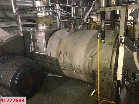Hosokowa-Bepex #TJS-30-60 Turbulizer, Hi intensity continuous mixer, 316 Stainless Steel, jacketed, 30" dia. - Image 9