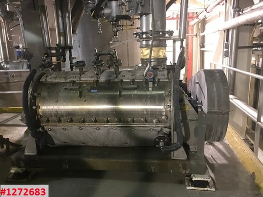 Hosokowa-Bepex #TJS-30-60 Turbulizer, Hi intensity continuous mixer, 316 Stainless Steel, jacketed, 30" dia. - Image 10