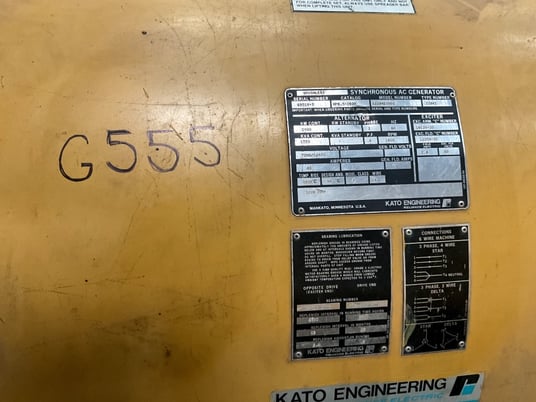1400 KW, 1800 RPM, Caterpillar, 12470 Volts, 2 bearing Cat generator - Image 1