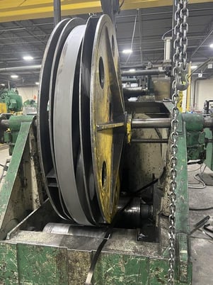 25000 lb. Coil Cradle Straightener, 24" x .250" stock, 72" outside dimension, 5-roll straightener, hold down - Image 5