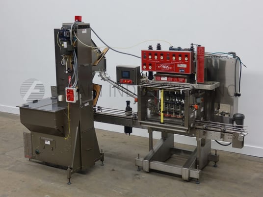 Pack West #Centurion-200, torquer with waterfall style capacity elevator / sorter, 25-300 caps/minute - Image 1