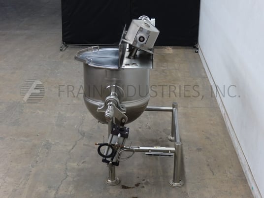 100 gallon Lee #100CHD9MSI, 316 Stainless Steel, slanted double motion scrape surface agitation, half - Image 3