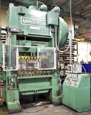 150 Ton, Minster #P2-150-54 Piece-Maker, straight side double crank high speed mechanical stamping press, 6" - Image 1