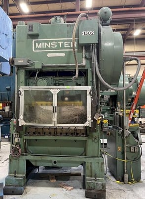150 Ton, Minster #P2-150-54 Piece-Maker, straight side double crank high speed mechanical stamping press, 6" - Image 2